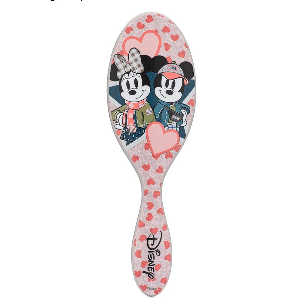 NWT Wet Brush Original Detangler Hair Brush, Mickey & Minnie (Disney Love)